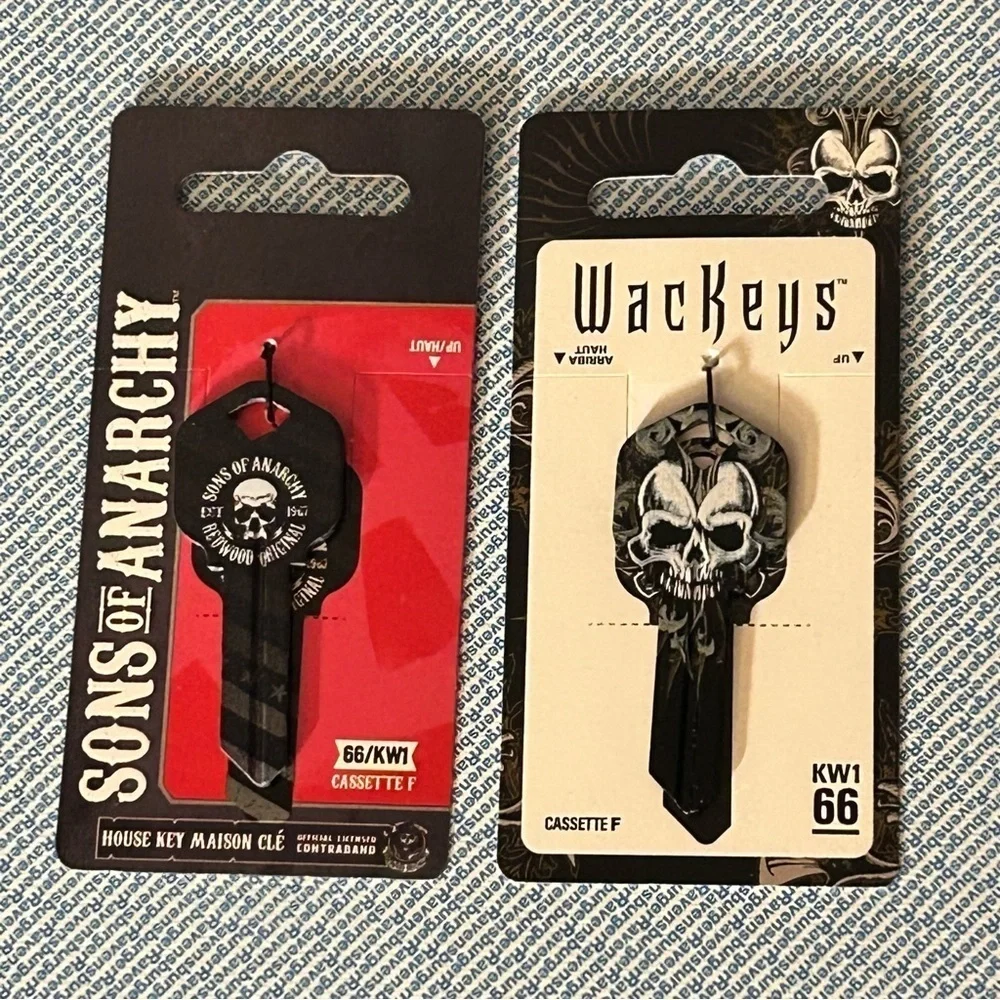 Sons of Anarchy and Black Skull Key, Blank Keys